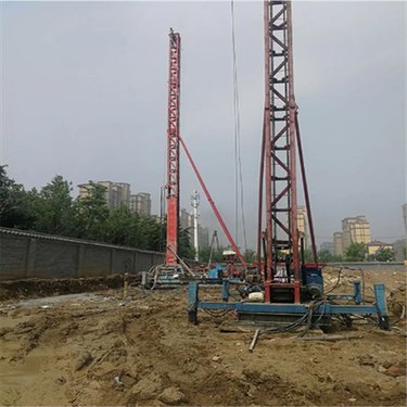商洛步履式长螺旋钻机 履带小高架旋喷钻机 地基下沉加固团队