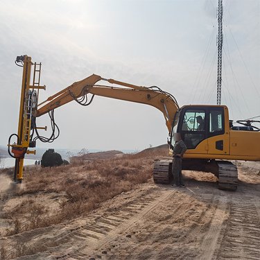 挖掘机改装液压凿岩机 一体式注浆轻型液压钻机 隧道加固坑基钻孔机
